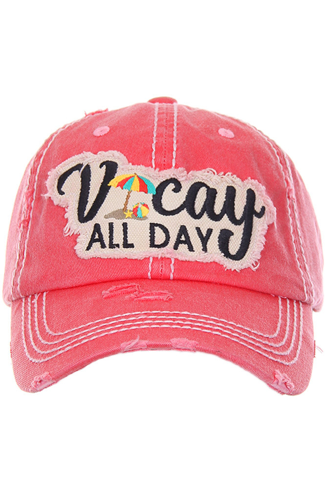 Women's Vacay All Day Washed Vintage Baseball Cap — baseball cap photo 3