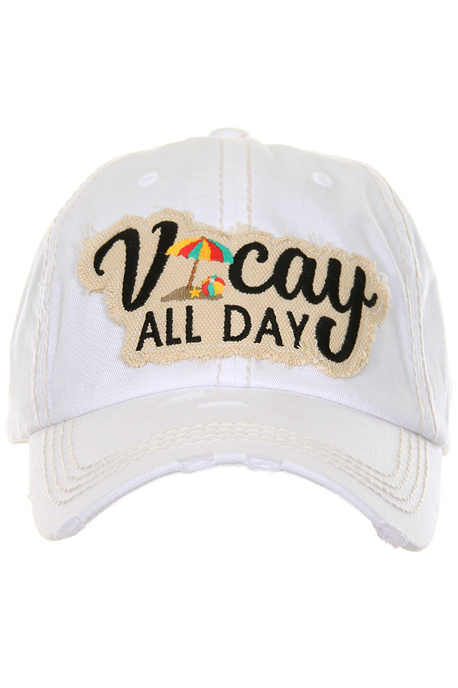 Women's Vacay All Day Washed Vintage Baseball Cap — baseball cap photo 5
