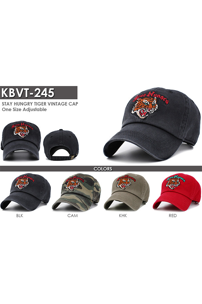 Women's Stay Hungry Vintage Baseball Cap — baseball cap photo 2