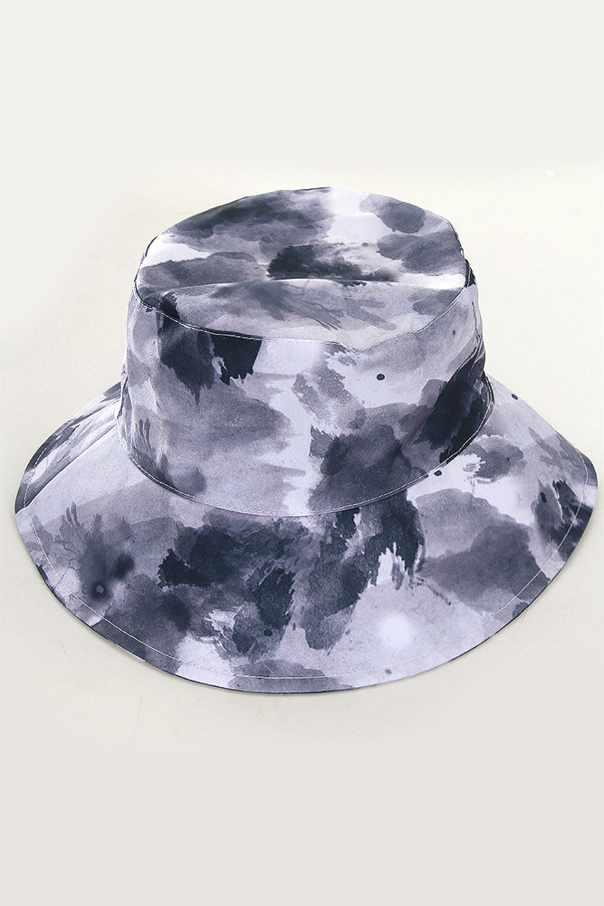 Women's Tie Dye Bucket Hat in Black