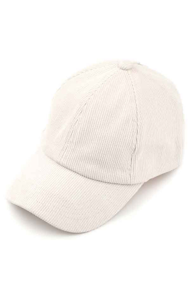 Women's Corduroy Criss-Cross Ponytail Cap — cap photo 3