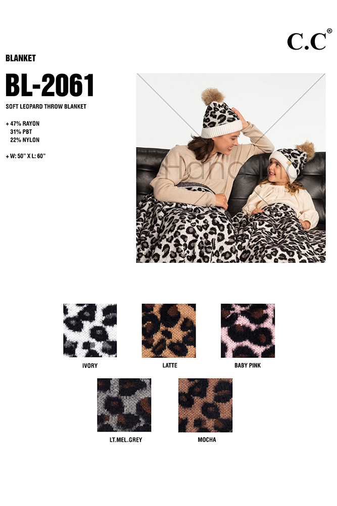 Soft Leopard Throw Blanket for Couch and Bed — blanket photo 2