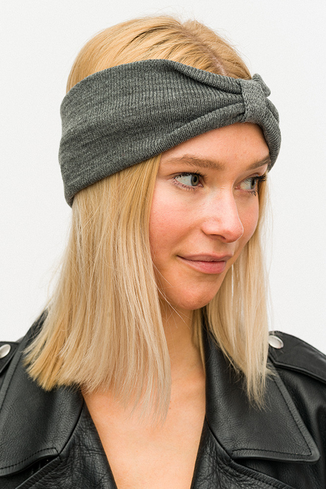 Women's Knit Bow Headwrap by BURACQ