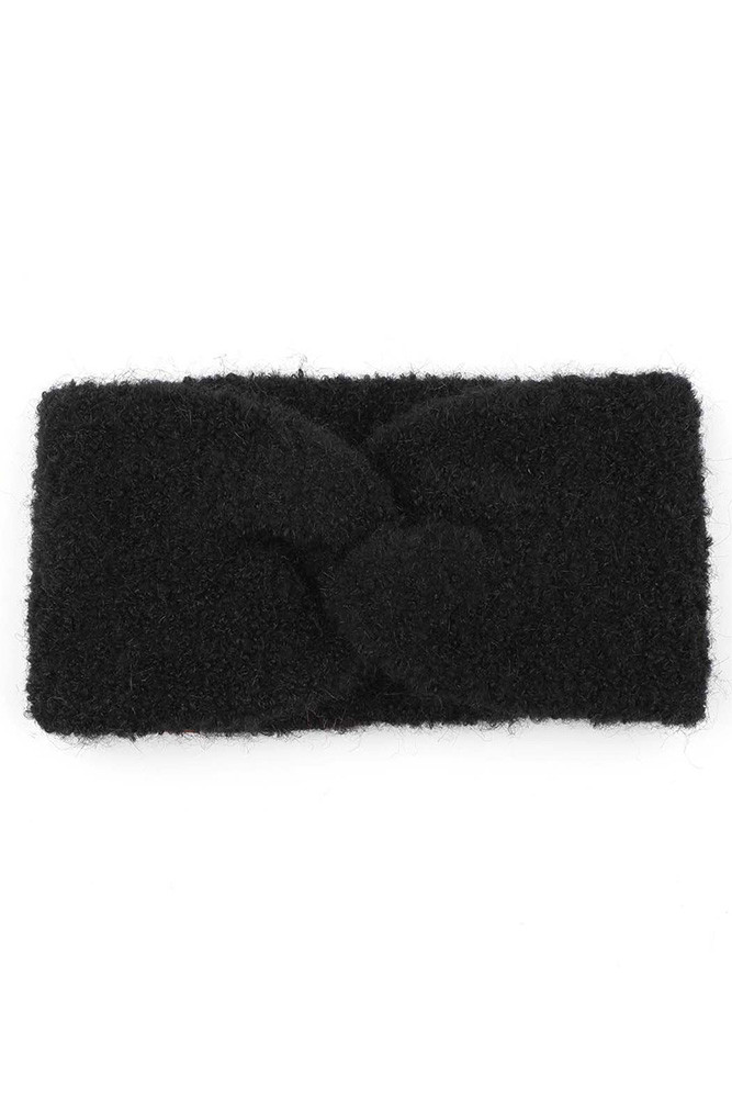 Women's Knitted Shearling Yarn Twisted Headwrap — headwrap photo 4