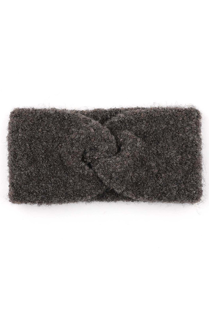 Women's Knitted Shearling Yarn Twisted Headwrap — headwrap photo 8