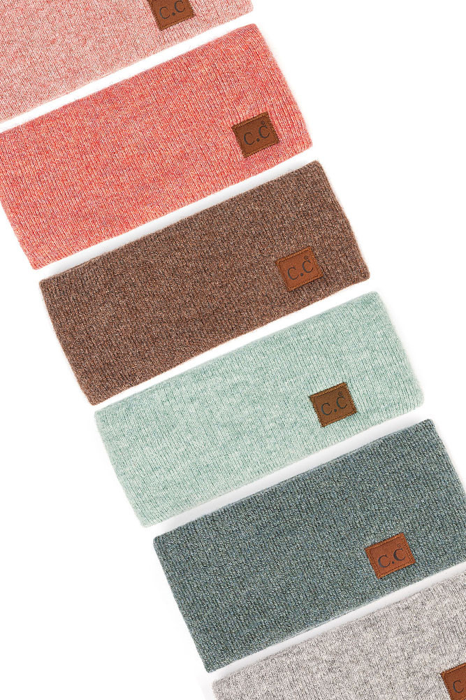 Women's Heather Knit Plain Headwrap by BURACQ