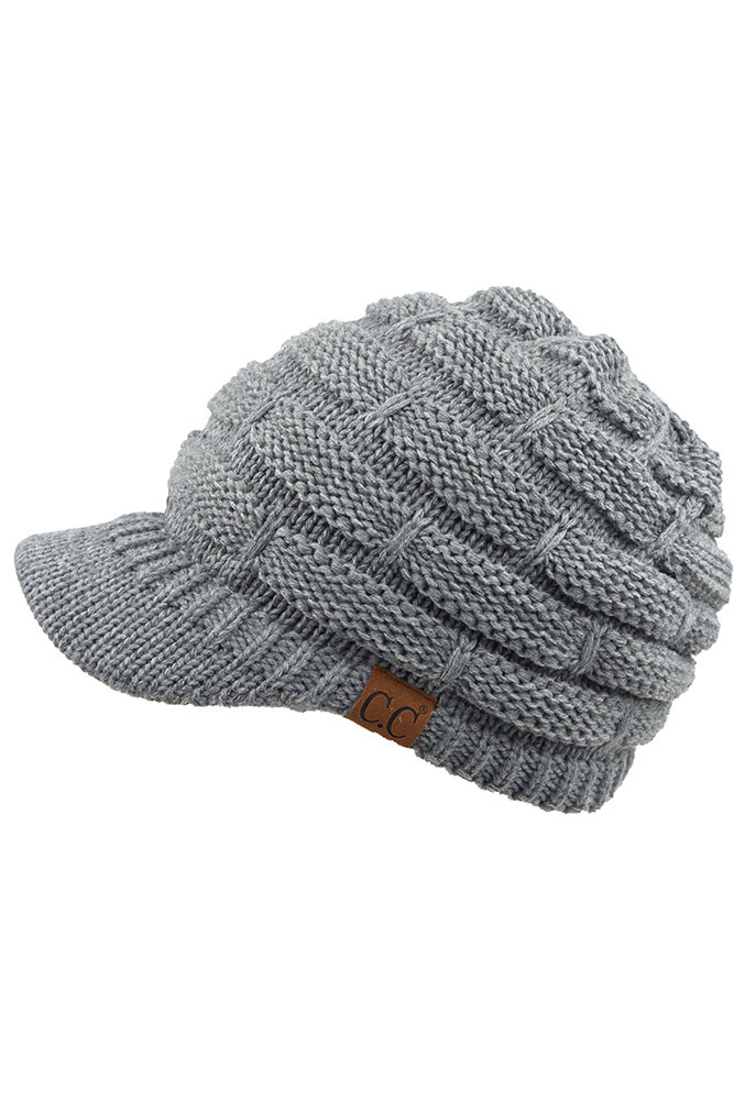 Women's Ribbed Knit Brim Beanie — beanie photo 2