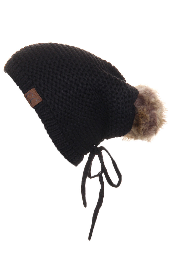 Women's Fleece Lined Slouchy Beanie — beanie photo 4