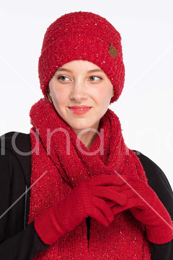 Women's Confetti Boucle Yarn Beanie — beanie photo 3