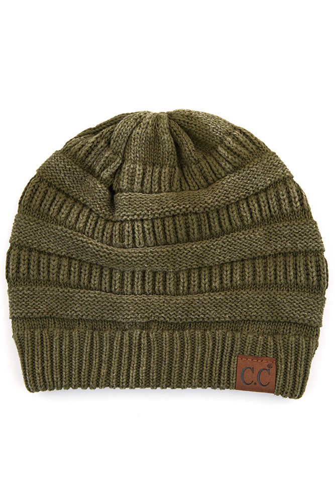 Women's Cotton Washed Ribbed Beanie — beanie photo 6