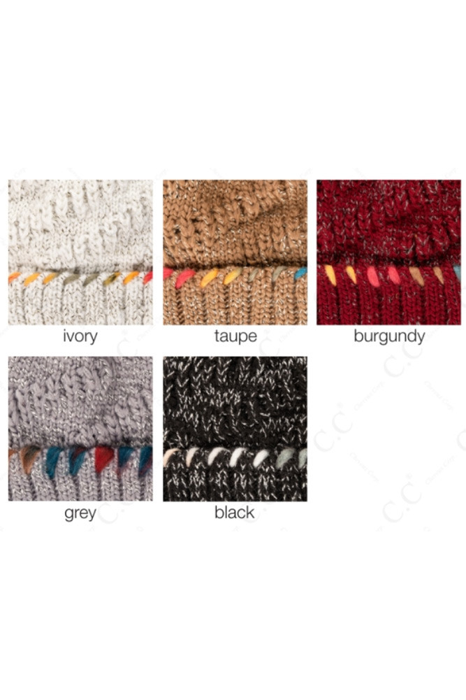 Women's Ombre Dyed Chunky Pom Beanie — beanie photo 2