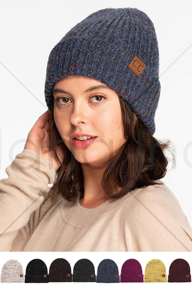 Women's Space-Dye Cuff Beanie Hat by BURACQ