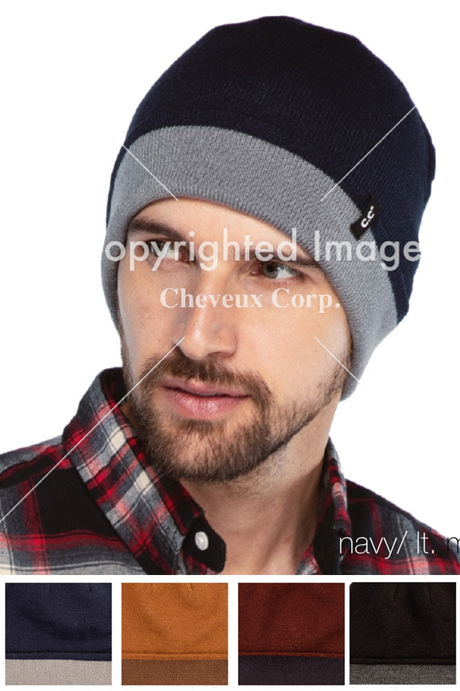 Women's Two-Tone Reversible Beanie by BURACQ