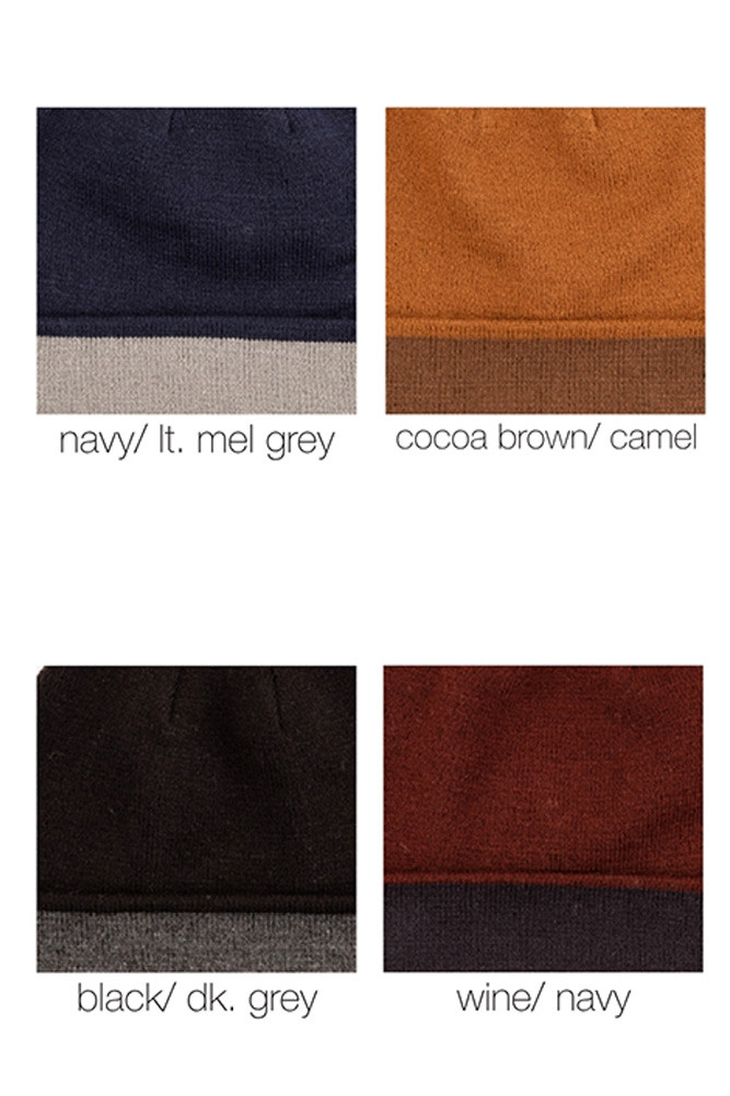 Women's Two-Tone Reversible Beanie — beanie photo 2