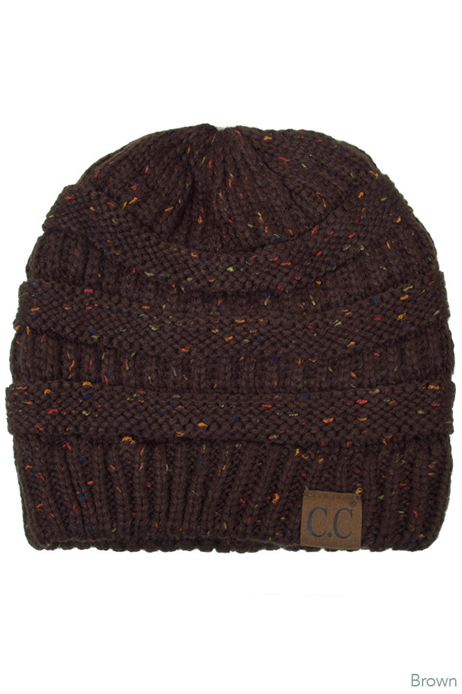 Women's Confetti Cable Knit Beanie — beanie photo 5