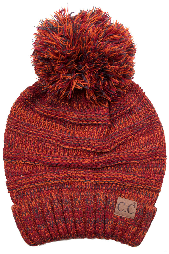 Women's Oversize Tricolor Beanie — beanie photo 7