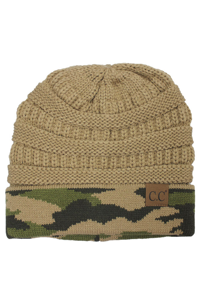 Women's Camouflage Cuff Beanie — beanie photo 2