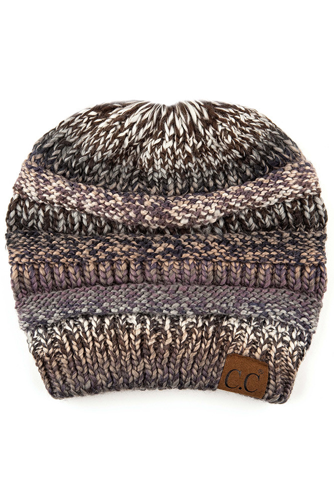 Women's Multicolor Cable Knit Beanie — beanie photo 5