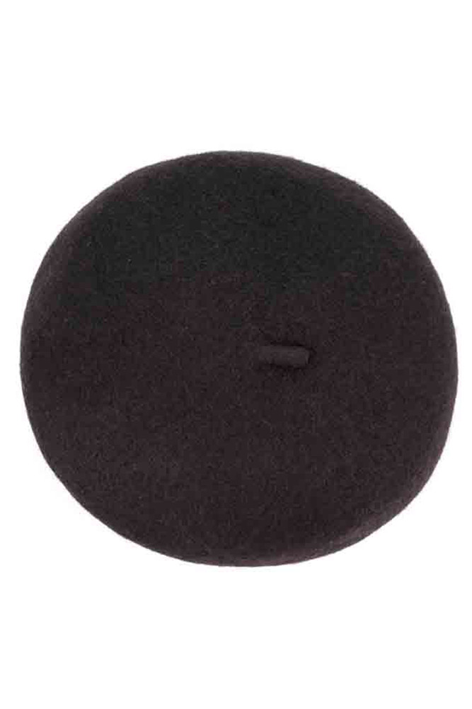Women's Solid Wool Beret — beret photo 5