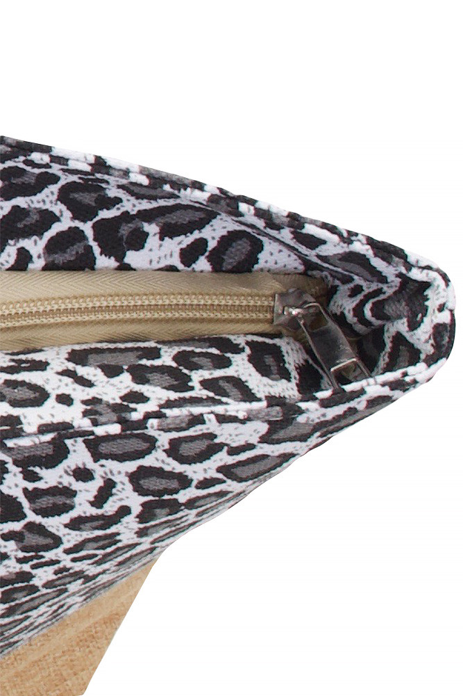 Women's Leopard Pattern Tote Bag in Black