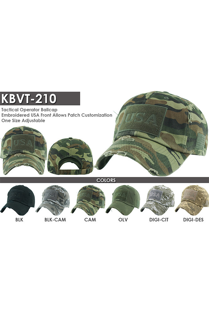 Women's USA Tactical Vintage Baseball Cap — baseball cap photo 2