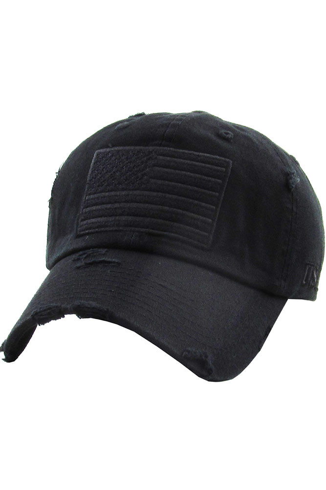 Women's American Flag Vintage Baseball Cap by BURACQ