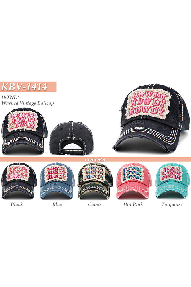 Women's Howdy Vintage Baseball Cap — baseball cap photo 7
