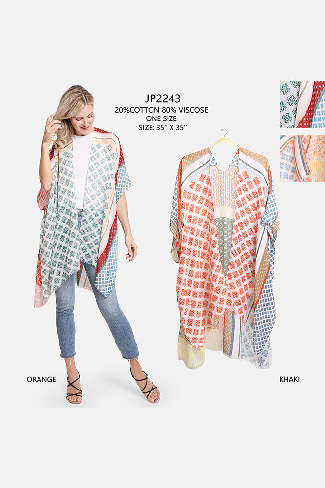 Women's Mixed Print Cover-Up — cover-up photo 2