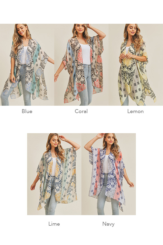 Women's Bohemian Pattern Kimono — kimono photo 2