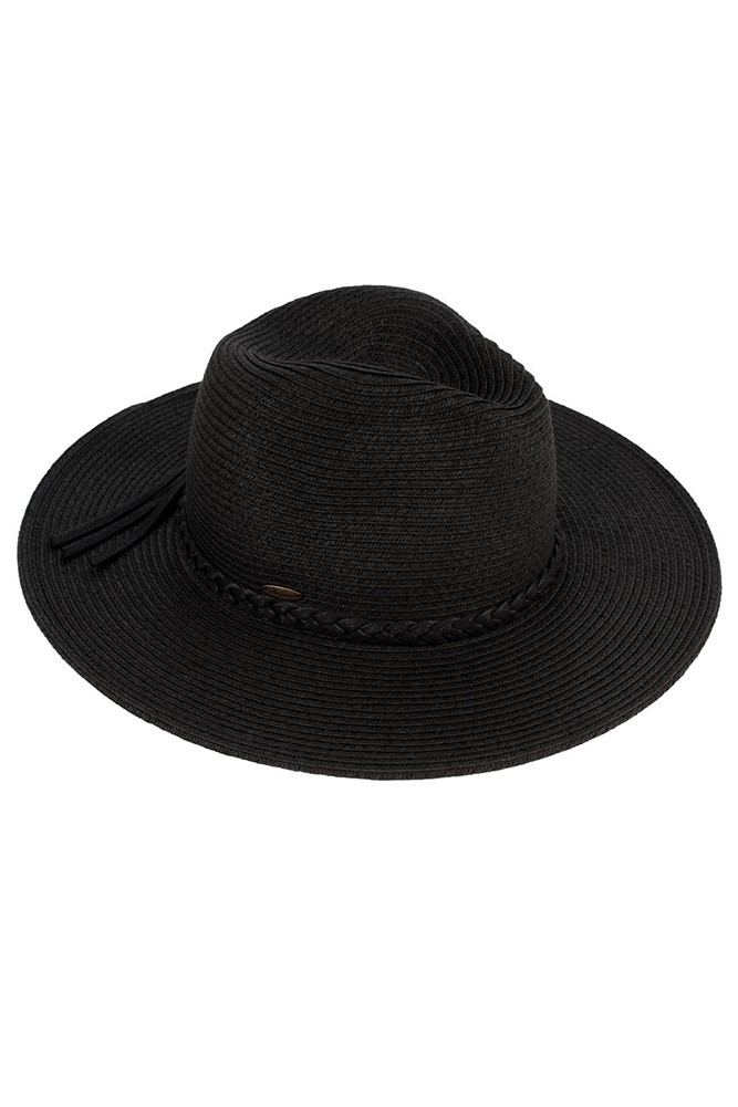 Women's Straw Panama Hat with Band — Panama hat photo 4