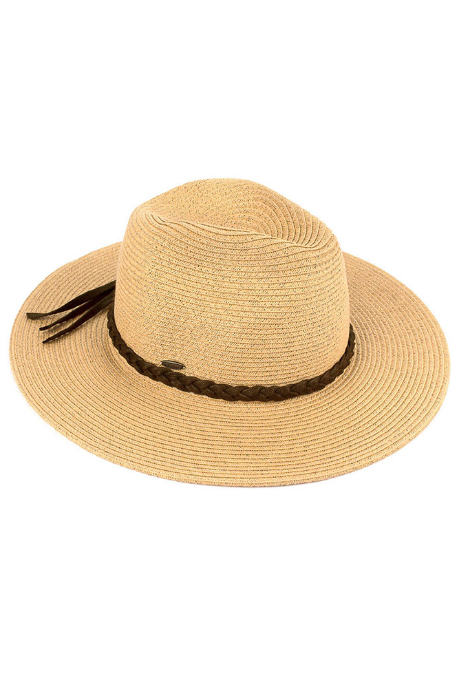 Women's Straw Panama Hat with Band — Panama hat photo 5