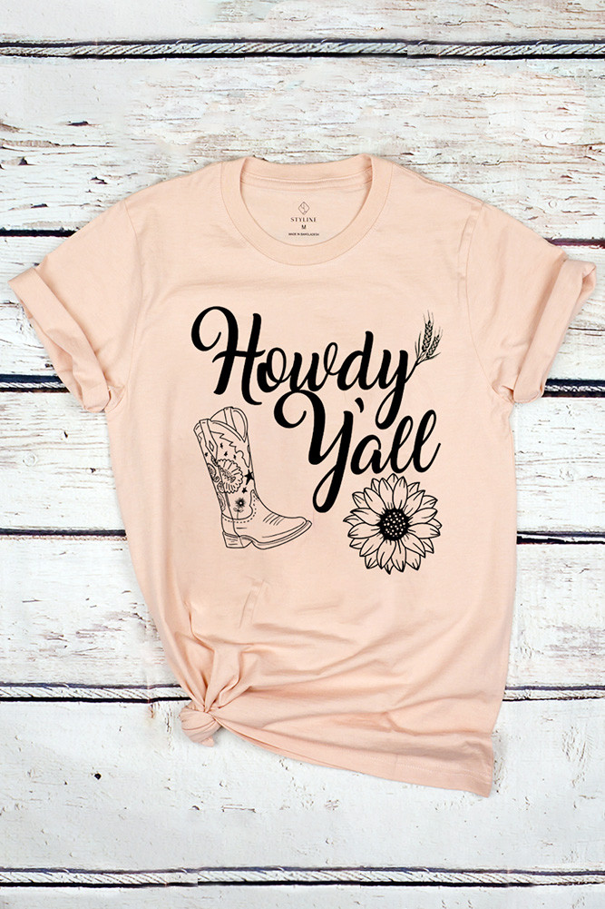 Women's Howdy Yall Graphic T-Shirt by BURACQ