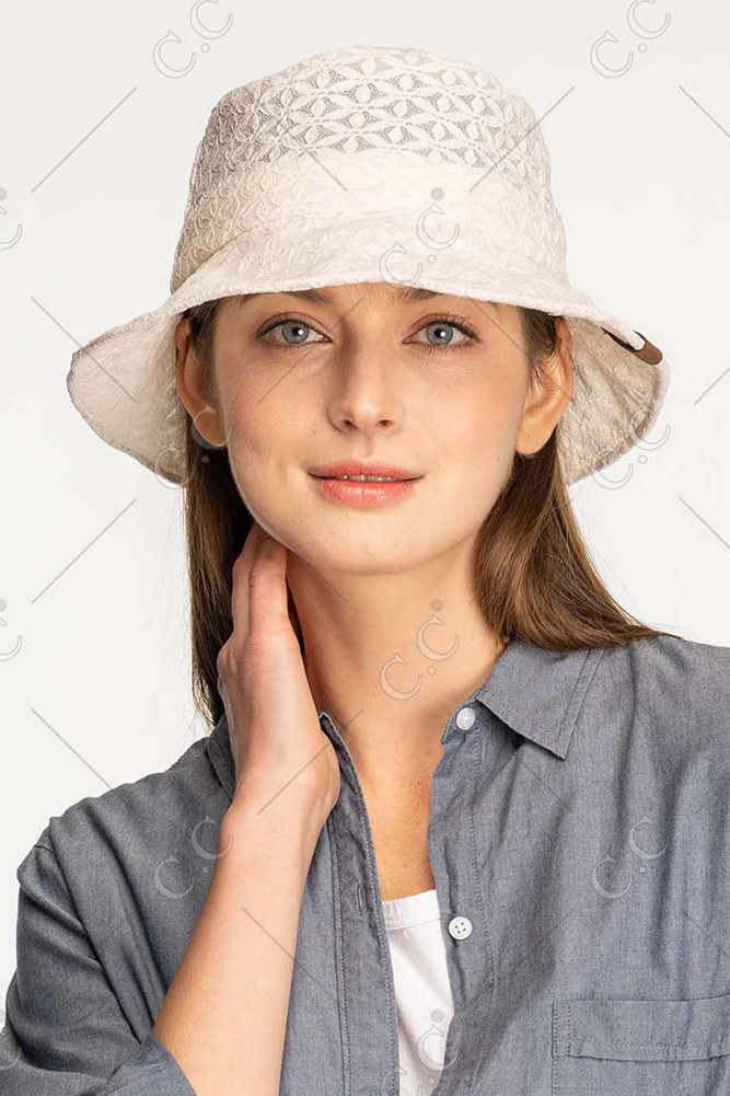 Women's Lace Pattern Bucket Hat — bucket hat photo 5