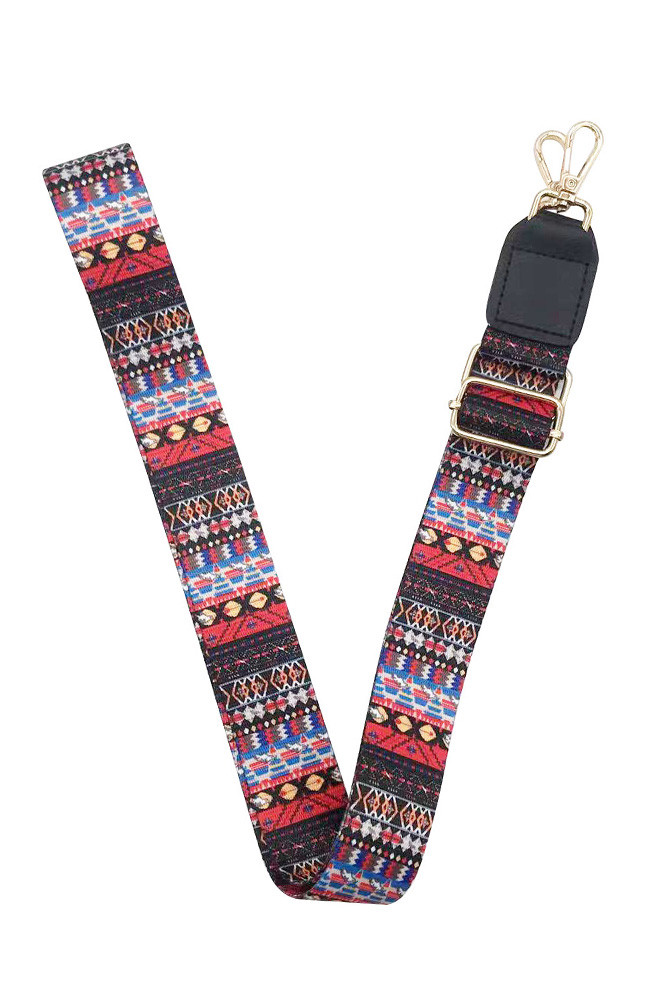 Women's Geometric Bag Strap in Red by BURACQ
