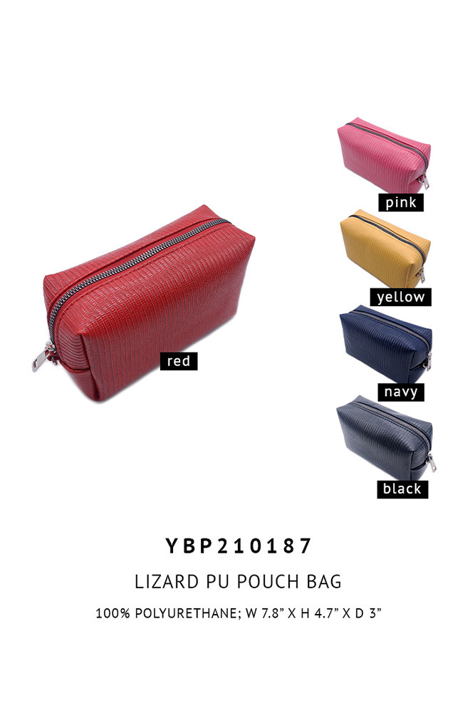 Women's Lizard PU Pouch Bag — pouch photo 2