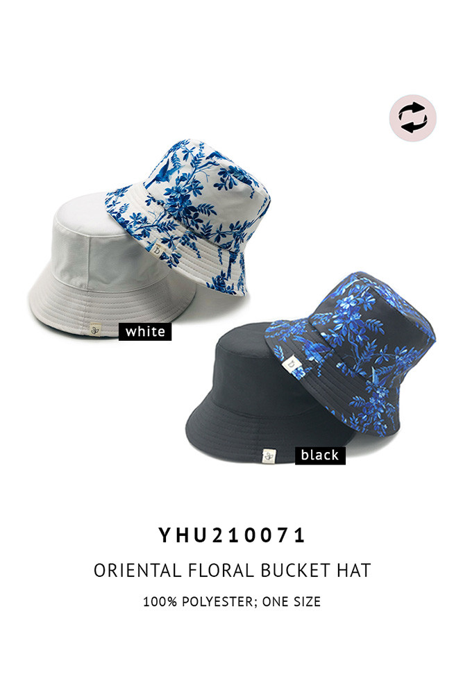 Women's Oriental Floral Bucket Hat — bucket hat photo 3
