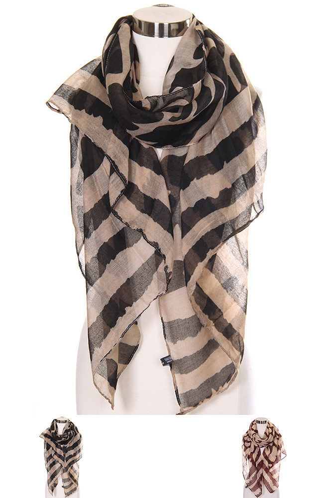 Women's Bold Animal Print Oblong Scarf — scarf photo 2