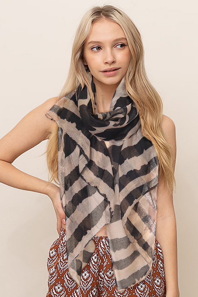 Women's Bold Animal Print Oblong Scarf by BURACQ