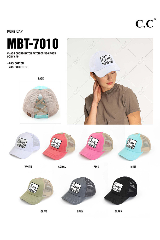 Women's Chaos Coordinator Patch Ponytail Cap — cap photo 2