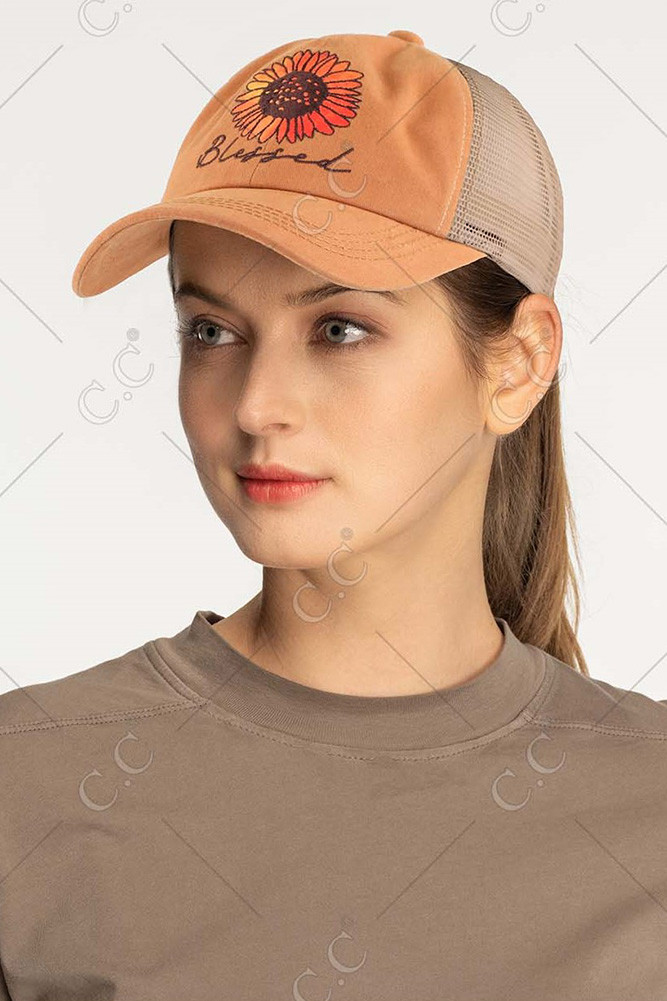 Women's Daisy Patch Blessed Ponytail Cap — cap photo 5
