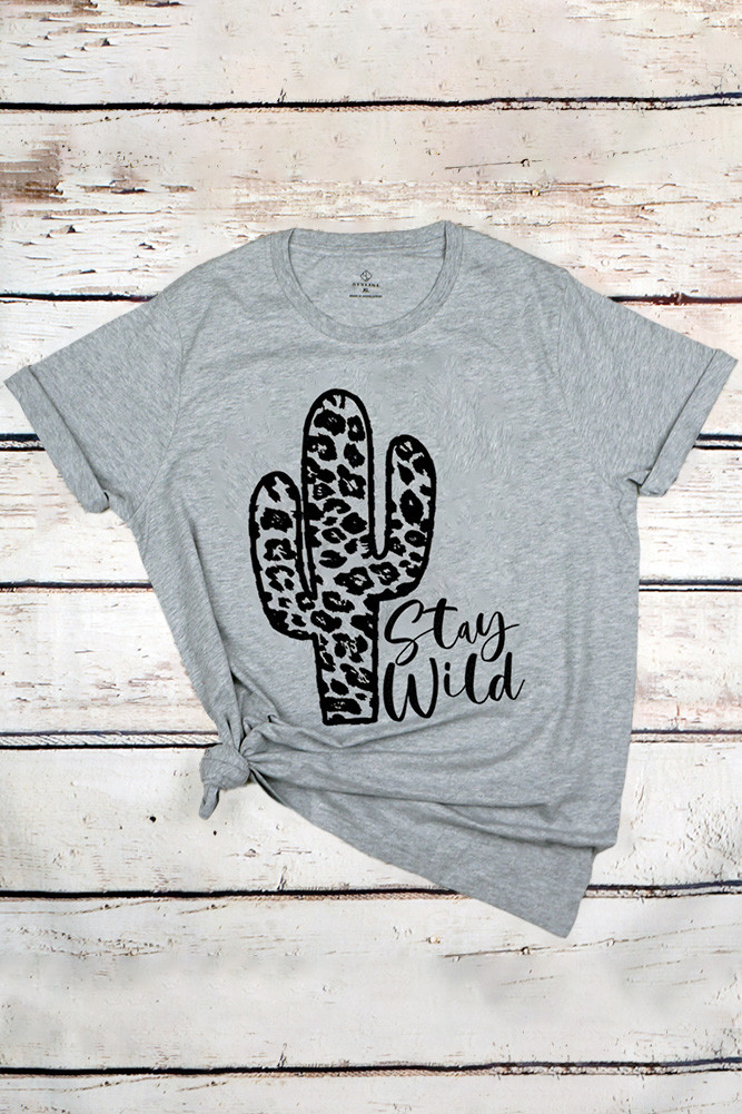 Women's Stay Wild Graphic T-Shirt by BURACQ