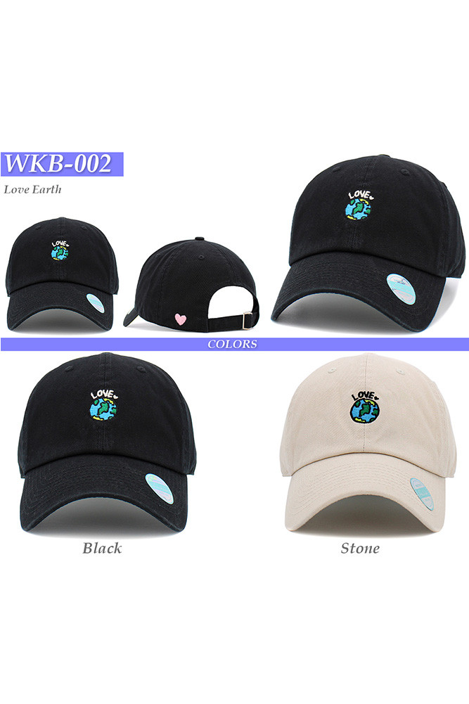 Women's Love Earth Cotton Baseball Cap — baseball cap photo 5
