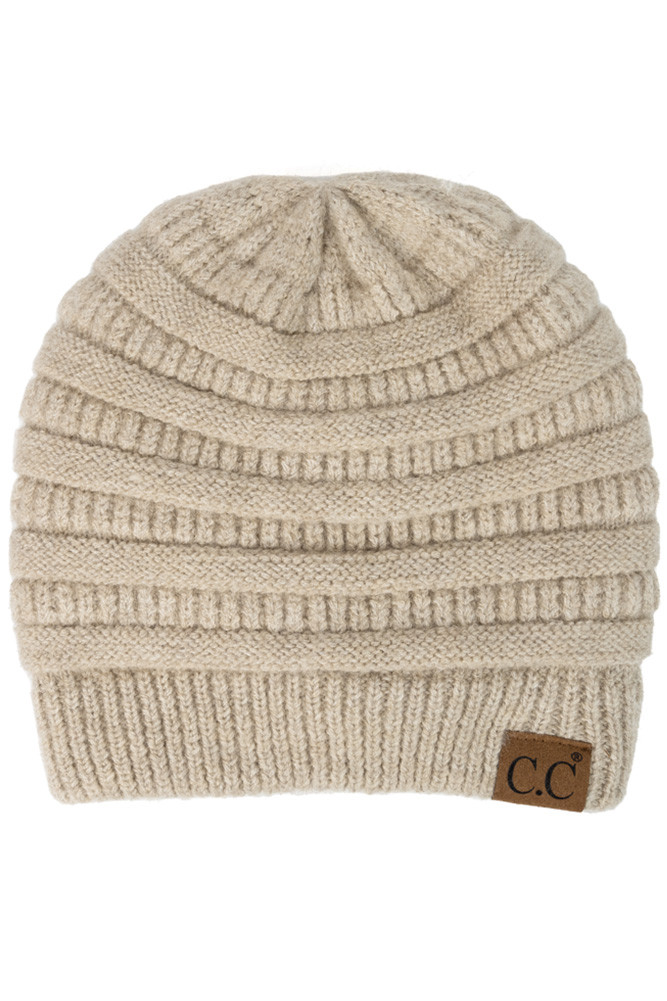 Women's Ribbed Heather Beanie Hat — beanie photo 5