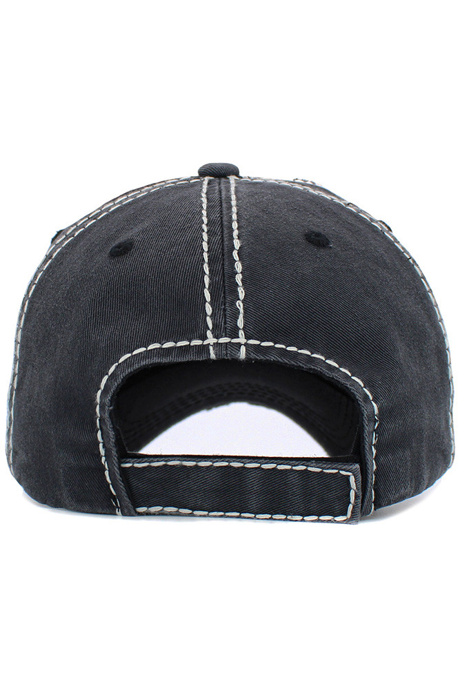 Women's Momster Washed Vintage Baseball Cap — baseball cap photo 3