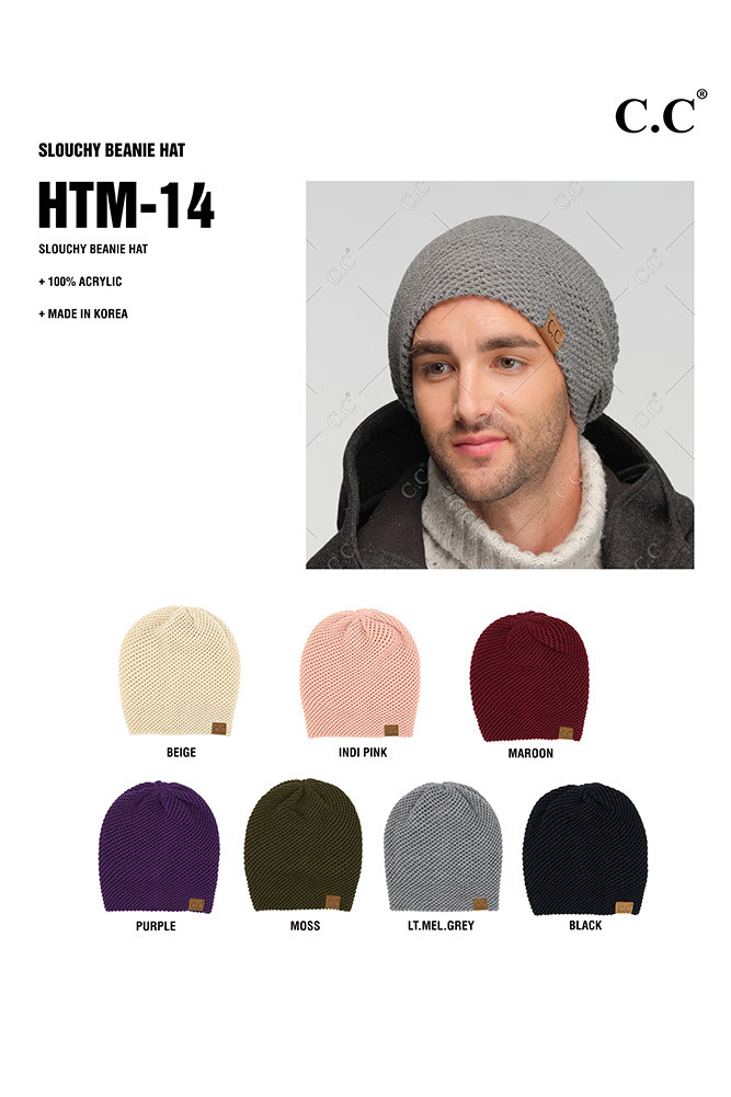 Women's Solid Slouchy Beanie by BURACQ