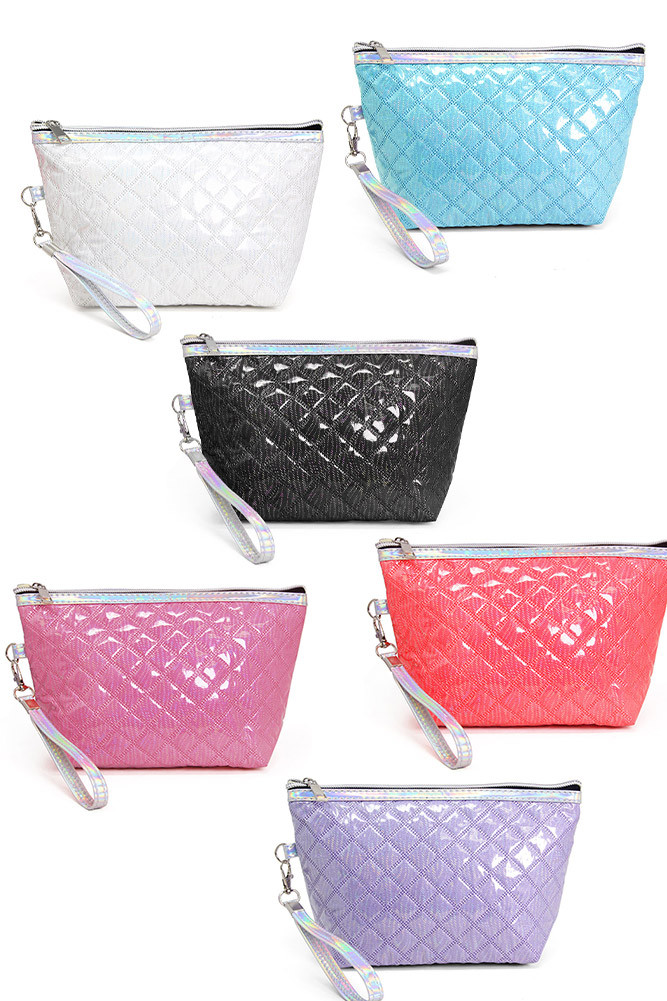 Women's Quilted Shiny Puffer Tote Bag by BURACQ