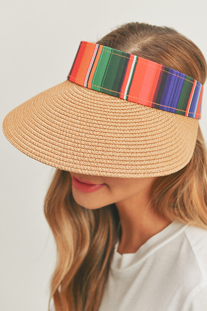 Women's Serape Visor Hat — visor photo 8