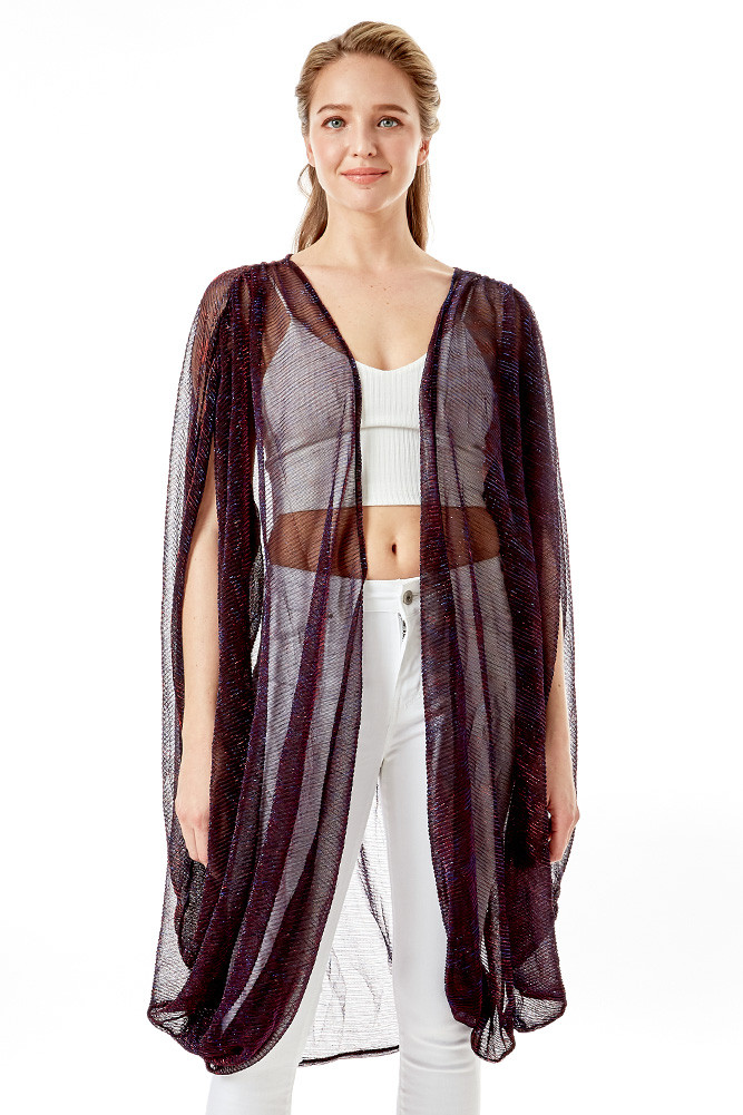 Women's Sheer Crinkle Cover-Up by BURACQ