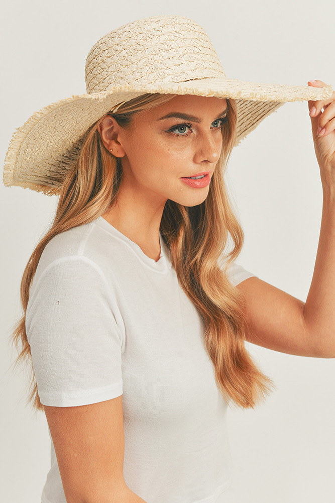 Women's Solid Floppy Sun Hat by BURACQ