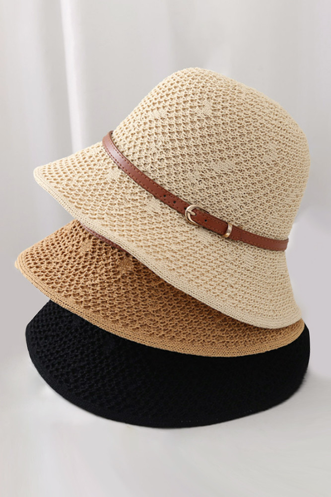 Women's Crochet Pattern Bucket Band Trim Hat — hat photo 2